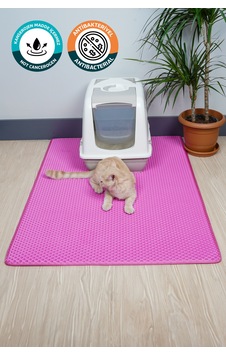75x110 Cm Hücreli Kedi Kumu Paspası Kedi Matı Kedi Tuvalet Önü Paspası Pembe 75x110 Cm Hücreli Kedi Kumu Paspası Kedi Matı Kedi Tuvalet Önü Paspası Pembe