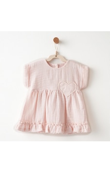 Andywawa Kız Bebek Elbise Dress Muslin Anw-ac26620 Pembe Andywawa Kız Bebek Elbise Dress Muslin Anw-ac26620 Pembe