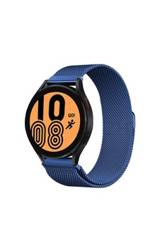 Galaxy Uyumlu Watch 4 Metal Mıknatıslı Kordon - Mavi Galaxy Uyumlu Watch 4 Metal Mıknatıslı Kordon - Mavi