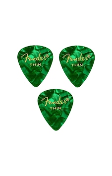 Fender Premium 3 Adet Gitar Penası 351 Shape Thin Green Moto Pena 3 Adet Fender Premium 3 Adet Gitar Penası 351 Shape Thin Green Moto Pena 3 Adet