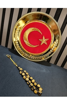 Altın Varaklı Tesbih Maskot Efe Bilek Boy 14mm 33431945 Altın Varaklı Tesbih Maskot Efe Bilek Boy 14mm 33431945