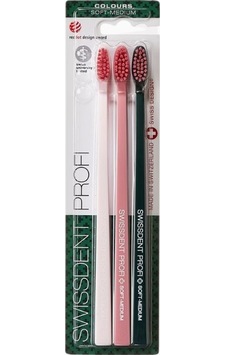 Swissdent Profı Colours 3 Lü Diş Fırçası Seti, Soft-medium, Küçük Başlıklı Swissdent Profı Colours 3 Lü Diş Fırçası Seti, Soft-medium, Küçük Başlıklı