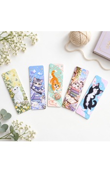 5 Adet Sevimli Kediler Kitap Ayracı 15 Cm 5 Adet Sevimli Kediler Kitap Ayracı 15 Cm