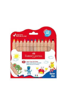Faber Castell 12 Renk Jumbo Üçgen Boya Kalemi Karışık Faber Castell 12 Renk Jumbo Üçgen Boya Kalemi Karışık