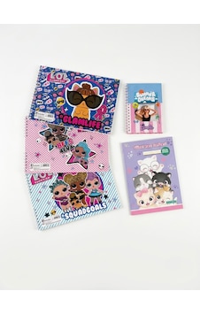 L.o.l. Surprise & Barbie Temalı Defter Seti - 3 Adet L.o.l. Spiralli Defter + Barbie Not Defteri + Kedi Figürlü Güzel Yazı Defteri L.o.l. Surprise & Barbie Temalı Defter Seti - 3 Adet L.o.l. Spiralli Defter + Barbie Not Defteri + Kedi Figürlü Güzel Yazı Defteri