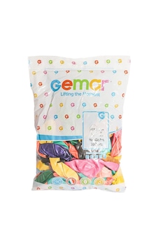 Gm-110-82 Metalik Karışık Balon Koli İçi 50 Pk 5