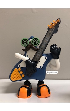 Dans Eden Işıklı Şarkı Çalan Gitarlı Mr.rock Oyuncak Sarı - Yeşil