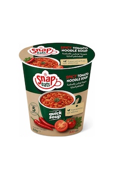 Hazır Çorba Bardakta Acılı Domatesli Noodle Çorbası 1 Koli 24 Adet