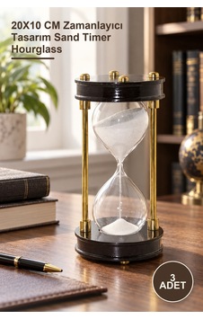 3 Adet Pirinç Kum Saati 20x10 Cm Zamanlayıcı Tasarım Sand Timer Hourglass 1 3 Adet Pirinç Kum Saati 20x10 Cm Zamanlayıcı Tasarım Sand Timer Hourglass 1