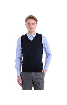 Hatemoğlu Lacivert Regular Fit Düz V Yaka Yün Triko Süveter Lacivert Hatemoğlu Lacivert Regular Fit Düz V Yaka Yün Triko Süveter Lacivert