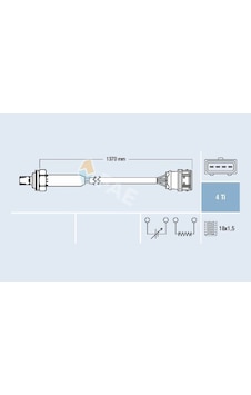 Oksijen - 912 - Sensörü Ota4n-5d1 Volvo S40 2.0t4 - Dpmıx-hb - 97-04 1362mm Oksijen - 912 - Sensörü Ota4n-5d1 Volvo S40 2.0t4 - Dpmıx-hb - 97-04 1362mm