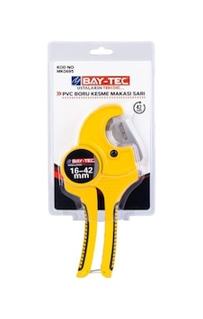 Bay-tec Mk0695 Pvc Boru Kesme Makası Sarı 42 Mm Bay-tec Mk0695 Pvc Boru Kesme Makası Sarı 42 Mm