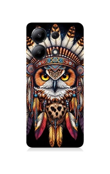Xiaomi Redmi Note 13 Uyumlu Kabile Baykuşunun Bilgeliği Desenli Silikon Kılıf Çok Renkli Xiaomi Redmi Note 13 Uyumlu Kabile Baykuşunun Bilgeliği Desenli Silikon Kılıf Çok Renkli