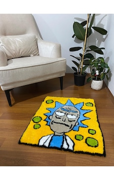 Kirbi Rick And Morty Süs Halı Çok Renkli Kirbi Rick And Morty Süs Halı Çok Renkli