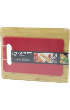 2pcs Set Ahşap Bambu - Plastik Kesim Panosu - Kesme Tahtası Pls:15x25cm- Ahş:22x28cm 5332 12v 2pcs Set Ahşap Bambu - Plastik Kesim Panosu - Kesme Tahtası Pls:15x25cm- Ahş:22x28cm 5332 12v