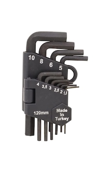 120 Mm 10 Parça Siyah Alyan Seti Düz Kısa Alyan Takımı 6 Gen A 120 Mm 10 Parça Siyah Alyan Seti Düz Kısa Alyan Takımı 6 Gen A
