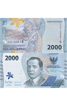 Endonezya 2000 Rupiah 2022 Yeni Tip. Çil Kondisyon.