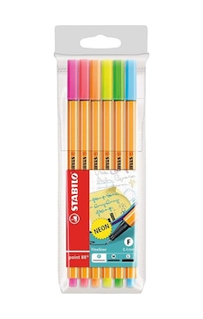Stabilo Point Fineliner 88 6'Lı Neon Paket Stabilo Point Fineliner 88 6'Lı Neon Paket