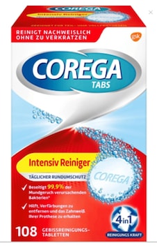 Corega Diş Protez Ağız Temizleme 108 Tablet Corega Diş Protez Ağız Temizleme 108 Tablet