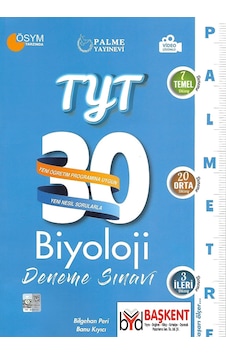 Palme Yayınları Tyt Biyoloji Deneme Sınavı 30Lu Palmetre Palme Yayınları Tyt Biyoloji Deneme Sınavı 30Lu Palmetre