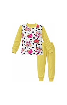 Kız Çocuk Pamuklu Desenli Pijama Takımı 6068-12 Sarı01 Sarı01 Kız Çocuk Pamuklu Desenli Pijama Takımı 6068-12 Sarı01 Sarı01