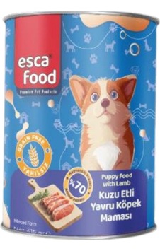 Esca Food Kuzu Etli Yavru Köpek Konserve Maması 415gr Esca Food Kuzu Etli Yavru Köpek Konserve Maması 415gr