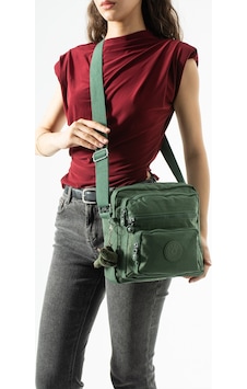 571 Collections Ultra Hafif, Çok Cepli , Çok Bölmeli Çapraz Askılı Postacı Çanta Spor, Seyahat, Gündelik Yeşil Model: 571-6u