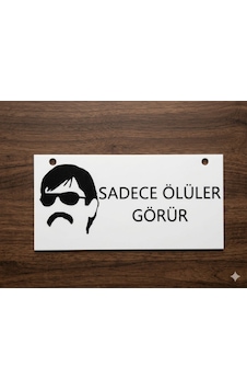 Sadece Ölüler Görür Kurtlar Vadisi Pala Temalı Özel Tasarım 3d Baskı Plaka