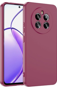 Realme 12 4g Kılıf Zore Mara Lansman Kapak Koyu Mor Realme 12 4g Kılıf Zore Mara Lansman Kapak Koyu Mor