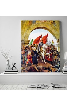 Bk Home İstanbul'un Fethi Fatih Sultan Mehmet Tasarımlı Kanvas Tablo 50x70cm-1 Bk Home İstanbul'un Fethi Fatih Sultan Mehmet Tasarımlı Kanvas Tablo 50x70cm-1