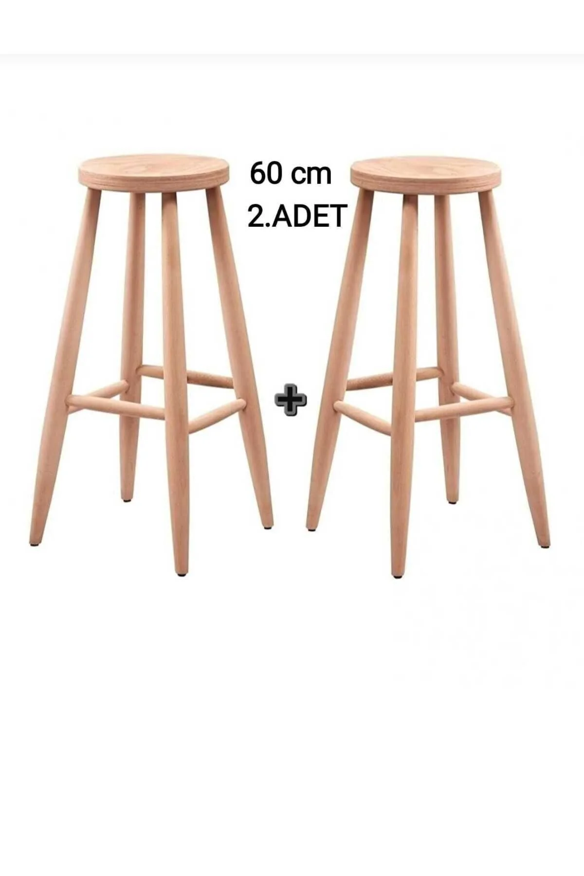Clk Home 60 Cm 2 Adet Ham Ahşap Yuvarlak Bar Tabure Sandalye Ahşap Clk Home 60 Cm 2 Adet Ham Ahşap Yuvarlak Bar Tabure Sandalye Ahşap