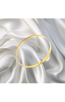 Leva Gold 22 Ayar Yarı Simli Kibrit Çöpü Bilezik