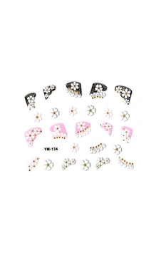 Limmy Tırnak Süsleme Sticker Nail Art Ym-134 - 6x5 Cm - Sıralı Papatya Limmy Tırnak Süsleme Sticker Nail Art Ym-134 - 6x5 Cm - Sıralı Papatya