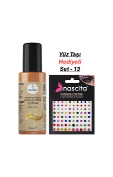 Vücut Losyonu Simli 125 Ml & Yüz Taşı Hediyeli-13