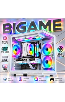 Anubis V4 Ryzen 5 7500f Rtx 5060 32gb Ram 1tb M2 Ssd Akvaryum Gaming Sistem Anubis V4 Ryzen 5 7500f Rtx 5060 32gb Ram 1tb M2 Ssd Akvaryum Gaming Sistem