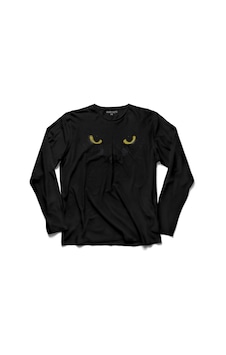 Kara Kedi Silüet Tasarım Göz Black Cat Eye 2 Uzun Kollu Tişört (512931964) Kara Kedi Silüet Tasarım Göz Black Cat Eye 2 Uzun Kollu Tişört (512931964)