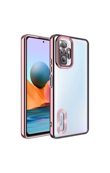 Xiaomi Redmi Note 10 Pro Kılıf Kamera Korumalı Logo Gösteren Zore Omega Kapak Rose Gold Xiaomi Redmi Note 10 Pro Kılıf Kamera Korumalı Logo Gösteren Zore Omega Kapak Rose Gold