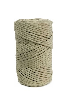Yağ Yeşili 3 Mm 1 Kg Makrome İpi Taranabilir Tek Büküm İp