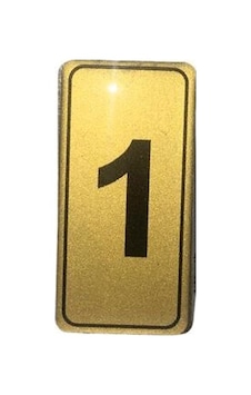 Kapı Numarası No-1 Silikonlu Yapışkanlı- 10'li Paket Kapı Numarası No-1 Silikonlu Yapışkanlı- 10'li Paket