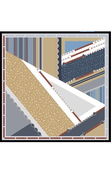 Deserto Fashion 2026 Avantgarde Serisi İpek Twill Eşarp 90x90 Siyah