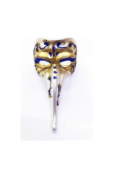 Mavi - 136 - Renk İşlemeli Seramik Malzemeden İmal Venedik Uzun - Csmo-tex - Maske Magnet Mavi - 136 - Renk İşlemeli Seramik Malzemeden İmal Venedik Uzun - Csmo-tex - Maske Magnet