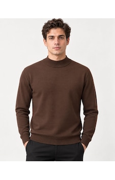 Classics Men Slim Fit Polo Yarım Balıkçı Uzun Kol Erkek Triko 07425 Kahverengi Classics Men Slim Fit Polo Yarım Balıkçı Uzun Kol Erkek Triko 07425 Kahverengi