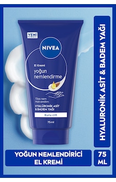 Yoğun Nemlendirici El Bakım Kremi 75ml, Kuru Ciltler,hyaluronik Asit, Badem Yağı Yoğun Nemlendirici El Bakım Kremi 75ml, Kuru Ciltler,hyaluronik Asit, Badem Yağı