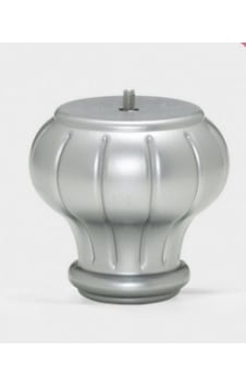 Karakoçaksesuar Lotus Gümüş 12 Cm Modern Plastik,Koltuk,Mobilya Ayağı (4 Adet )