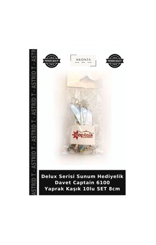Delux Serisi Sunum Hediyelik Davet Captain 6100 Yaprak Kaşık 10lu Set 8cm Standart Delux Serisi Sunum Hediyelik Davet Captain 6100 Yaprak Kaşık 10lu Set 8cm Standart