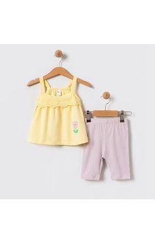 Kıpırık Baby Kız Bebek Çocuk Sarı Dantel Asesuarlı Tişört Taytlı Takım-1155 Sari Kıpırık Baby Kız Bebek Çocuk Sarı Dantel Asesuarlı Tişört Taytlı Takım-1155 Sari