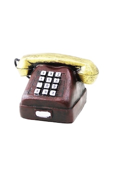 Ankesörlü Telefon Vintage Dekoratif Biblo 9.5x9.5cm Reçine 4887 1