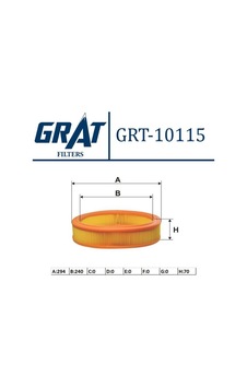 Hava Filtresi Grat 10115 Fiat Doblo / Punto Hava Filtresi Grat 10115 Fiat Doblo / Punto