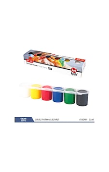 Parmak Boyası 6 Renk X 25 Ml Parmak Boyası 6 Renk X 25 Ml
