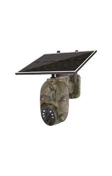Rxr C29 4g Sim Kartı Destekli Solar Panelli Bataryalı Kamuflajlı Ptz Güvenlik Kamerası